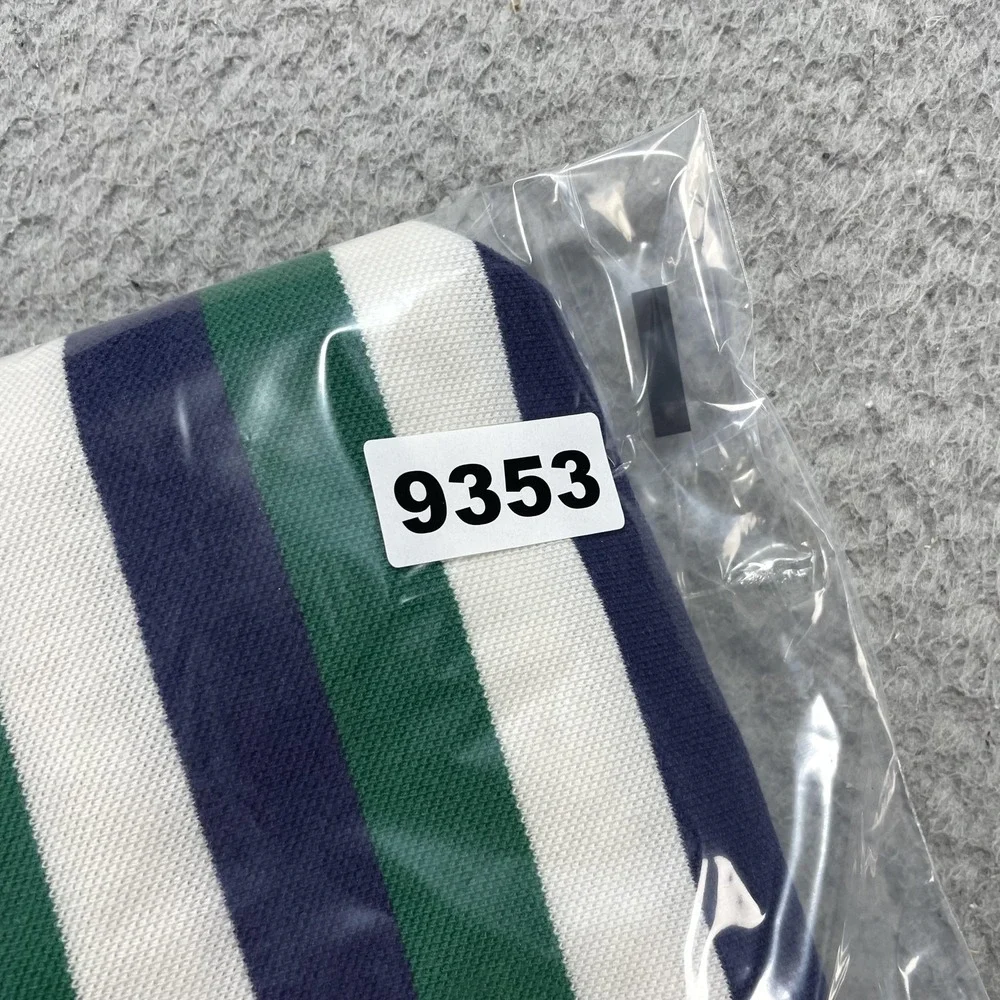 Polo By Ralph Lauren Polo Shirt Mens XL Green Navy Stripe Short Sleeve Cotton